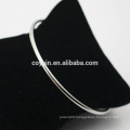 Simple Blank Thin Cuff Bracelet Stainless Steel Bangle For women and men